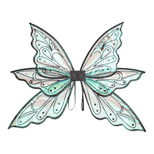 Bebetter New Fairy Wings För Flickor Vuxna, Barn Dam Fjärilsvingar Black gilding