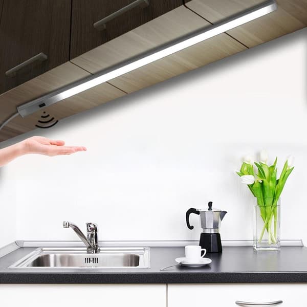 LED-ljusremsa med handsvepsensorbelysning under skåpbelysning