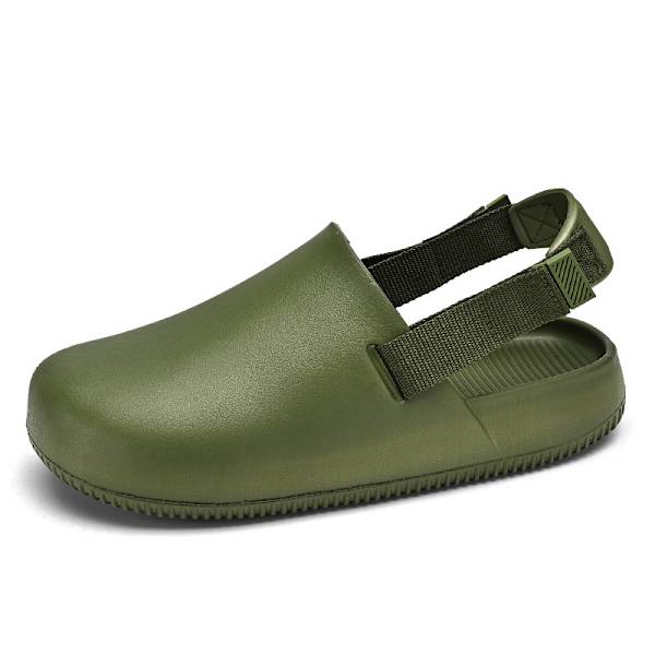 Sandaler för kvinnor och män Spänne Justerbara Slides EVA Flat Sandals Träskor 41