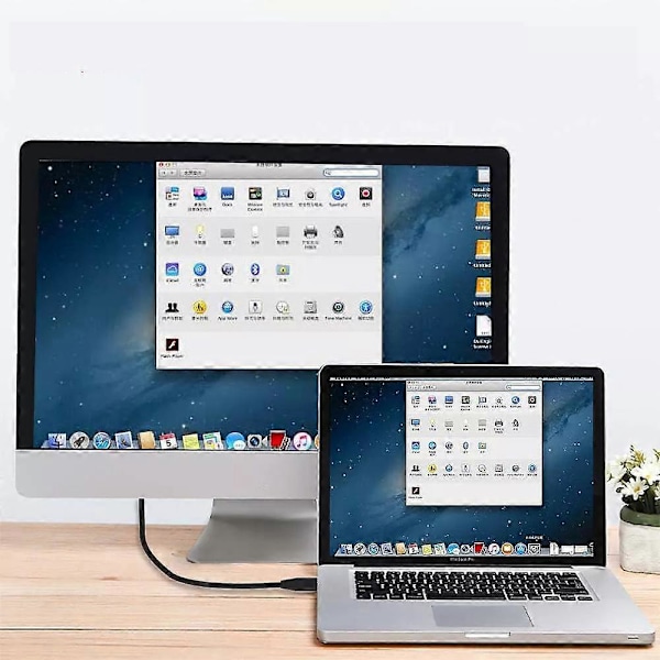 Äkta Thunderbolt 2-kabel 20 Gbps Hane till Hane för Apple Macbook Pro Air mini Imac