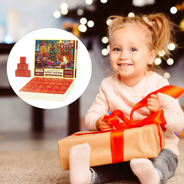 Julpussel adventskalender 2023, 1008 pusselbitar Blindbox 24 A