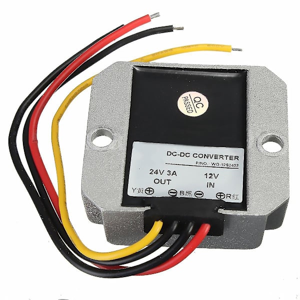 Dc-dc 12v steg upp till 24v 3a 72w power regulator