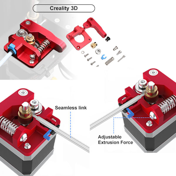 Extruder för Ender 3 3D-skrivare Aluminium Drive Feed Bowden Extruders Uppgradering Tillbehör Kit för Ender 3, Ender 3 Pro, Ender 3 V2, Ender 3 Max, C