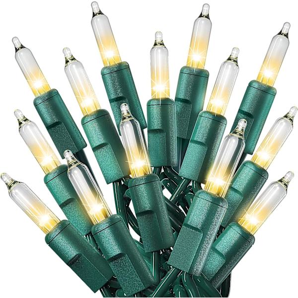 Julbelysning (6 meter, 100 lampor) - Klar Vit Julgranbelysning Clear 100ct