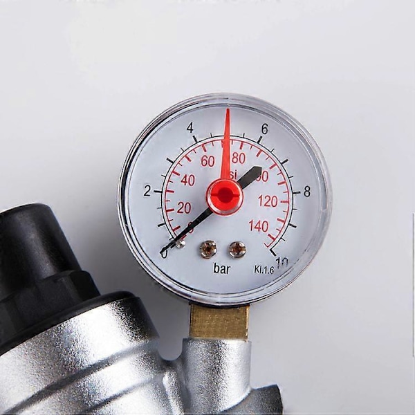 DN20 vattenreducerare 3/4 tum vatten tryckregulator med manometer