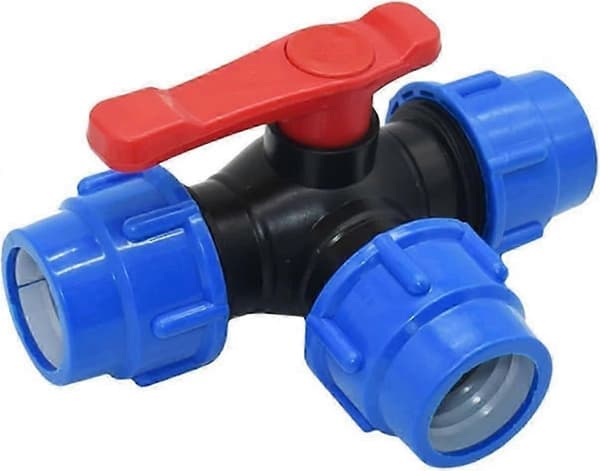 25mm Avstängningskulventil med Snabbkoppling - PVC PE Slang T-koppling