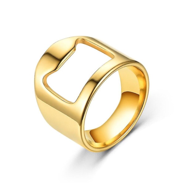 Flasköppnare Ring Korkskruv Rostfritt Stål Finger Ring Öl Ca Guld 6