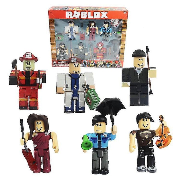6-9 cm Roblox Actionfigurer med rekvisita Tillbehör Barnpussel E with box 7