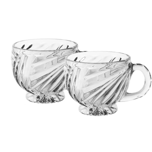 2 st. Kaffekoppar i Glas, Transparenta, 200 ml Latteglas