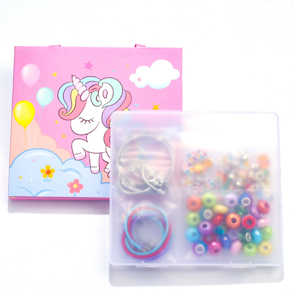 Unicorn Armband Presentbox Set DIY Smycken,För tjejer Perfekt jul