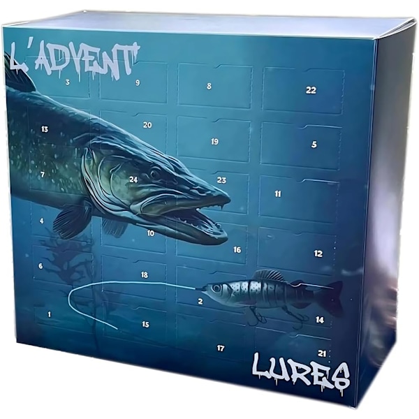 LADVENTLURES 2024, Fiske Adventskalender, Fiskedrag Julklappar a