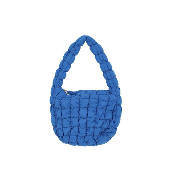 Cloud Bag Quiltväska Damväska Plisserad Mångsidig Mode En blue