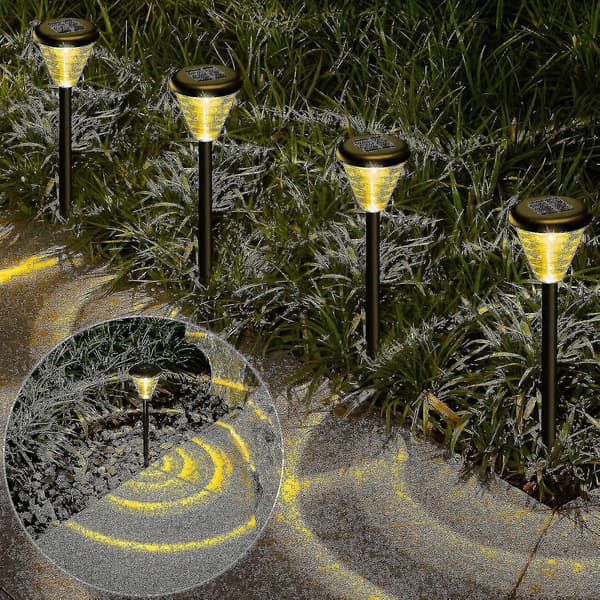 Solcellslampor Trädgård Utomhus Varmvitt/rgb 4-pack