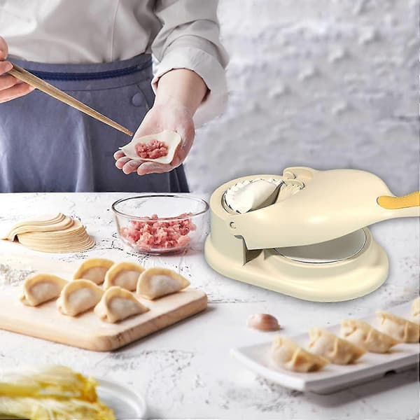 2-i-1 Dumpling Maker, Köksredskap för Dumplingtillverkning, Dumplingform, Dumpling Skin Maker Dumplingformar