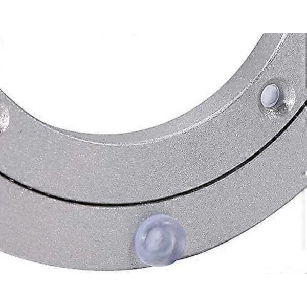 Smidig roterande platta av aluminiumlegering, Lazy Susan för kalejdoskopvisningar [25 cm] Möbelkuddar
