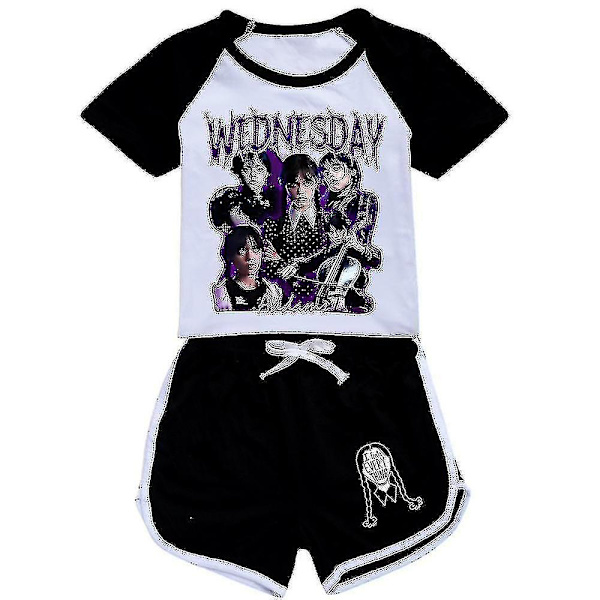 Wednesday Sommarflickor Sportdräkt - Barnpyjamas Set För Aktiva Blue 140cm