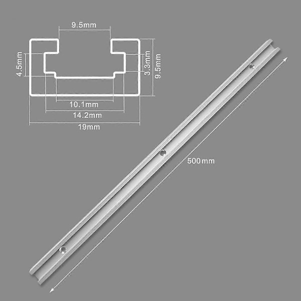 T-spår Frässpår, 2 st T-spår Frässpår, Aluminium T-spår, T Aluminiumlegering, Aluminiumlegering T-spår, T-spårsskena, T-spår Frässpår, T-skena fräs