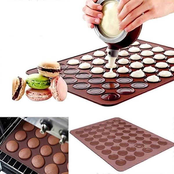 Macarons Bakmat Bakset för Att Göra Hemmagjorda Macarons Matta (2 ST)