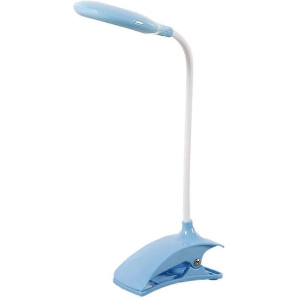Bärbar LED Mjuk Lampa, USB Ögonvård Klämma Sänglampa/Multifunktionell Liten Sovsal Ficklampa/Kreativ Ny Design 360 Graders Roterande Svanhals