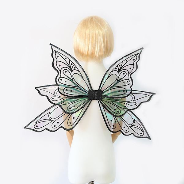 Bebetter New Fairy Wings För Flickor Vuxna, Barn Dam Fjärilsvingar Black gilding