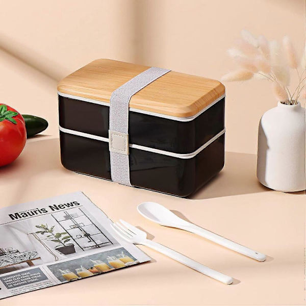 Bento Box Matlåda, Fack, Läcksäker, Mikrovågsugns-/Diskmaskinsäker