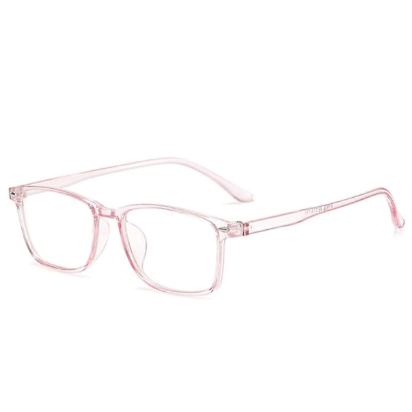 Lätta Anti-strålningsglasögon / Klassiska graderade glasögon 0-600 Funktionella glasögon Transparent Pink 200