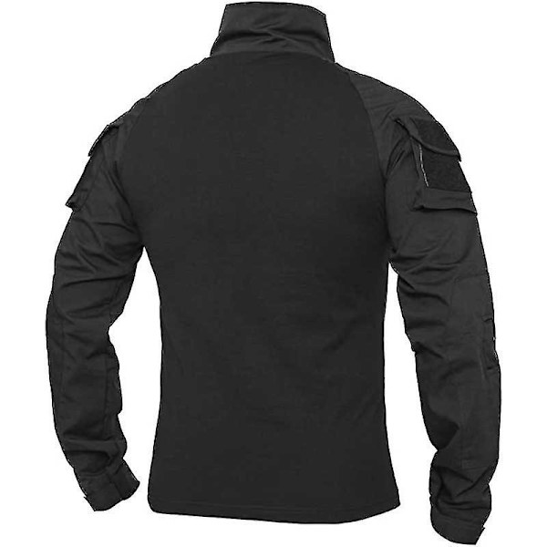 Taktisk Combat-T-shirt för Män, Utomhus 2eply-11yj51-3 Black L