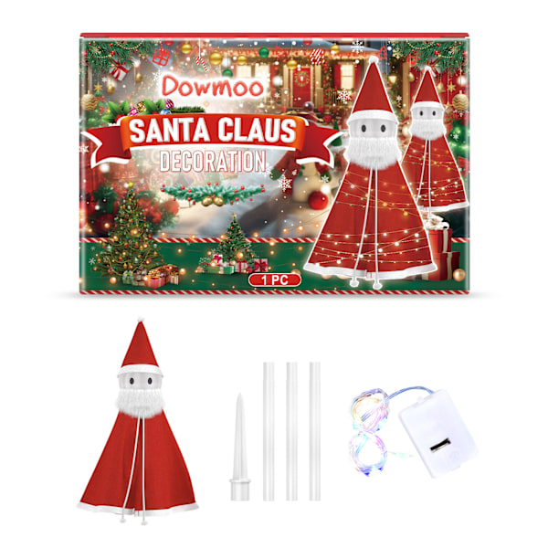 Jultomte Dekoration - Rolig Avtagbar Lätt Leksak för Festlig Atmosfär