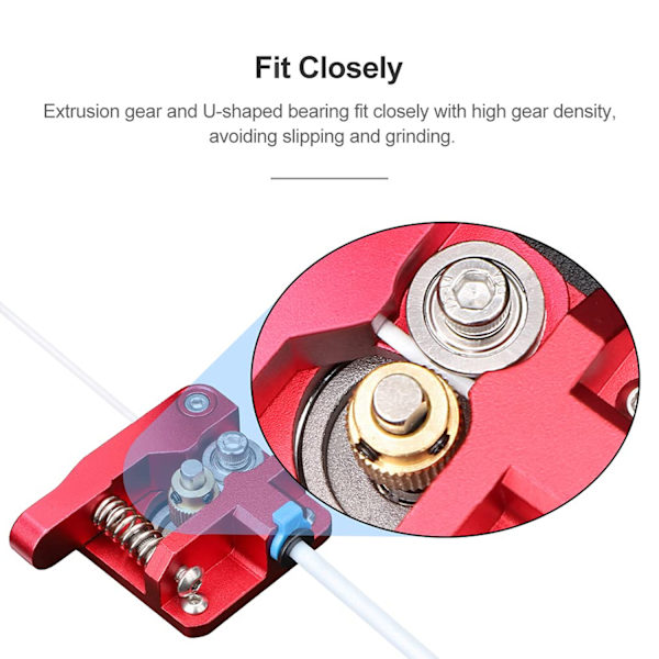 Extruder för Ender 3 3D-skrivare Aluminium Drive Feed Bowden Extruders Uppgradering Tillbehör Kit för Ender 3, Ender 3 Pro, Ender 3 V2, Ender 3 Max, C
