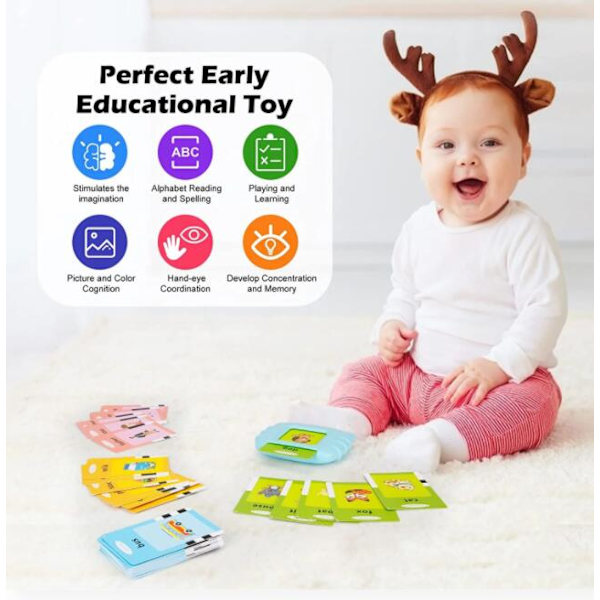 Hörbara Flashcards för Barn rosa