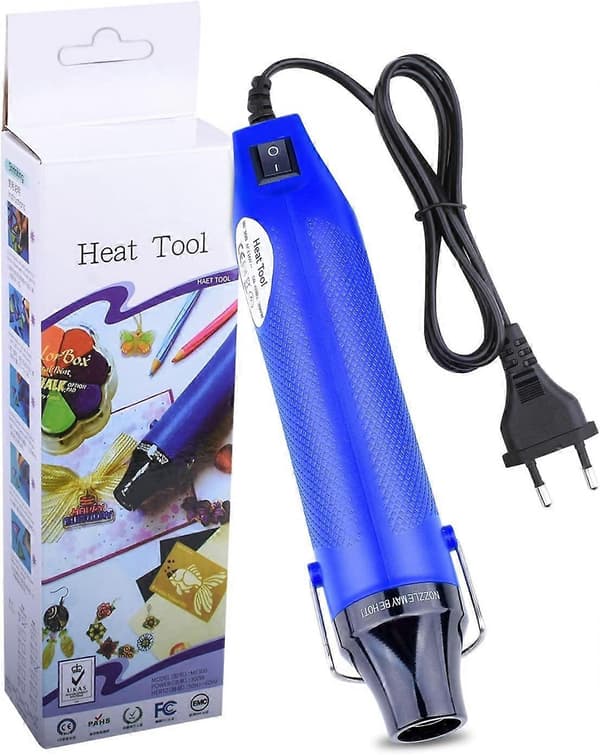 Värmepistol, Mini Varmluftspistol 300W (Blå)