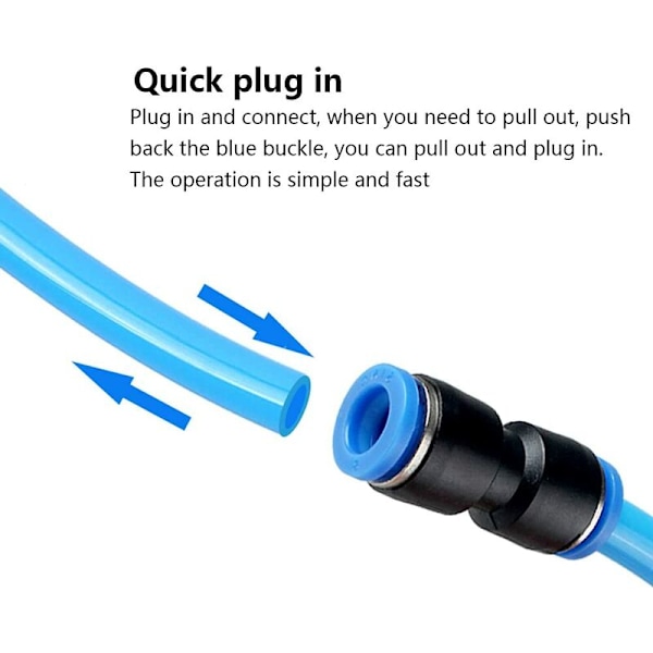 Plast Koppar Pneumatisk rak kontakt Air Push Quick Conne
