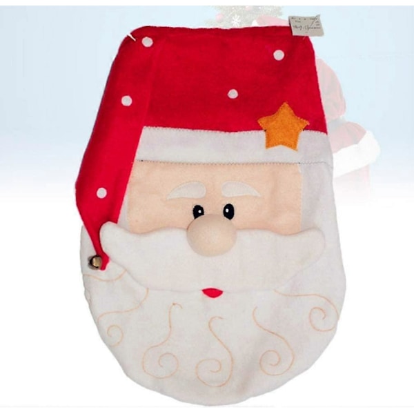 Jul Toalettsitsöverdrag Jultomte Toalettsitsöverdrag Juldekoration Rekvisita (ungefär 28x35.5cm)