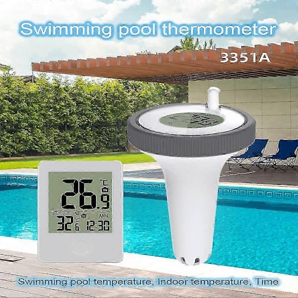 2025 Digital Pooltermometer, WiFi-termometer med digital display, pooltermometer, LCD-display, IPX7 flytande termometer för pool, damm, utomhussystem