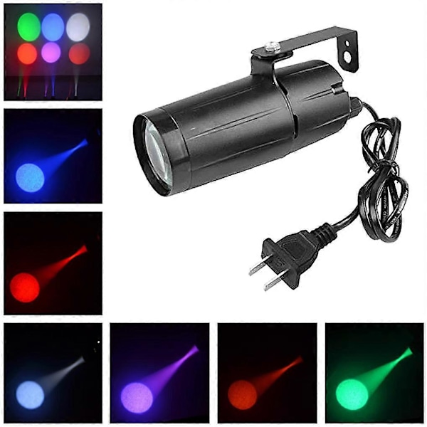 3W RGBWYP LED Pinspot Spotlights Discospegelboll Beam Projektor Spotlampa Disco Hemfest DJ Show Scen Dekor Belysning