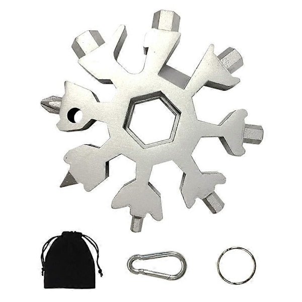 18 i 1 Snöflinga Multiverktyg, Silver