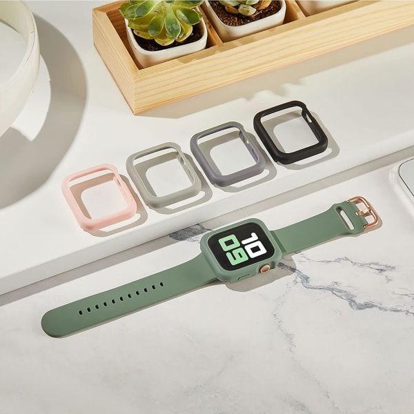 Passar till Apple Watch Screen Protector 49mm Olivgrön/stengrön 40 mm