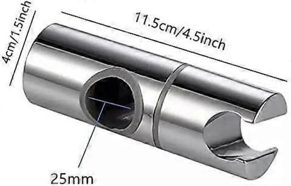 Justerbart duschhuvudfäste, Duschhuvudfäste för 25 mm standard rund duschstång