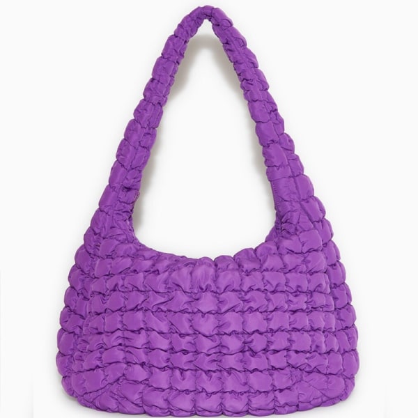 Höst och vinter Ny COS Cloud Bun Small and Larg Purple Large