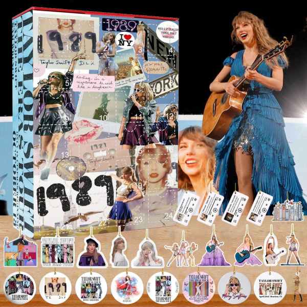 Taylor-Swift adventskalender 2024 julhelgen födelsedag Nedräkning Style A