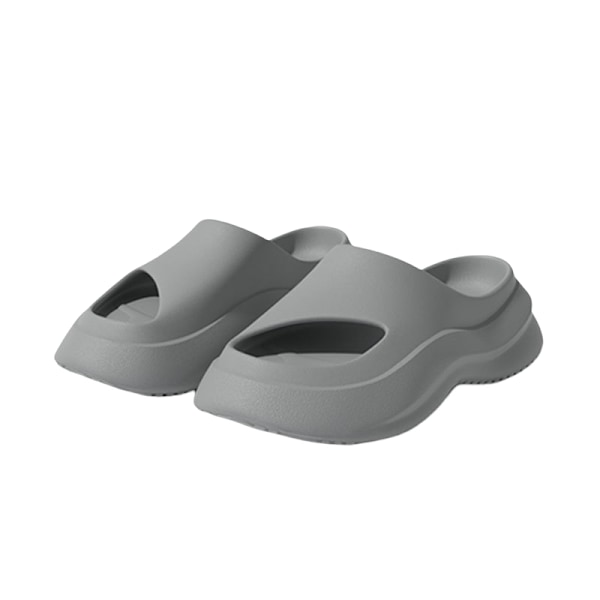 Clunky Dad Sandaler Tjocka Eva Plattformsskor Slip On Tofflor ljusgrå 43
