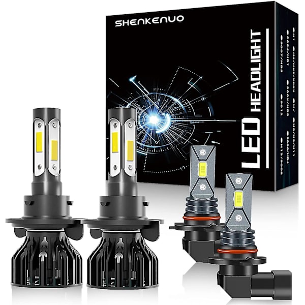 För Dodge Ram 1500 2500 3500 2-strålkastare 2009-2012 9008 Led High/low B 2-Headlamps 2009-2012
