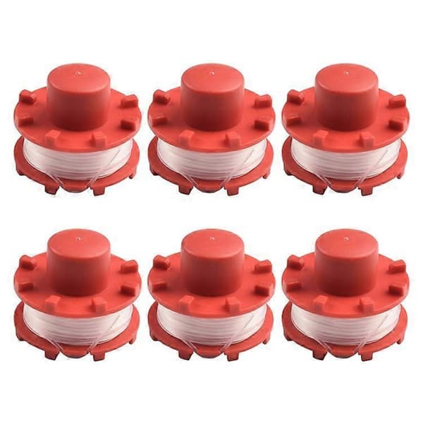6 st Kompatibla med Einhell GE-CT 36 / 30 Li E-Solo Gräsklippare 3405096 Spolbytesdel
