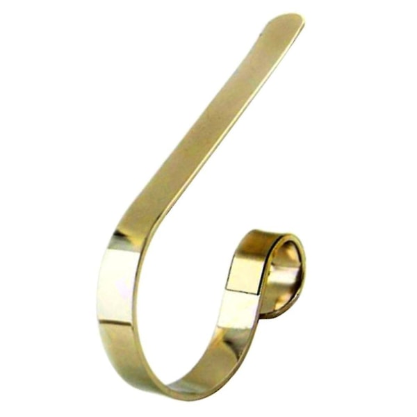Julstrumpa Hängare Hållare Mantel Strumpor Krok Eldstad Klämma Deko Gold 1pc