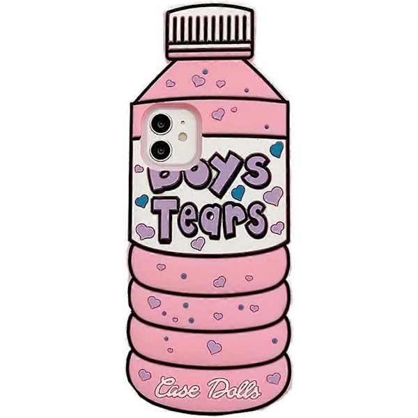 Skal för iPhone 12 Pro Max - Boys Tears 3D Mjuk Silikon (Rosa)