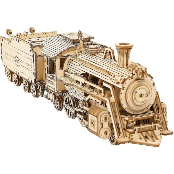 3D-pussel för vuxna Träleksakstågmodeller Kit för att bygga Prime Stea