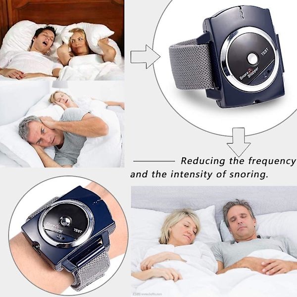 Anti-Snark Armbandsur med Infraröd Smart Snarkstoppsklocka Anti-Snark Klocka Anti-Snark Armband för Anti-Snark Anti-Snarkhjälpmedel för att Stoppa Snarkning