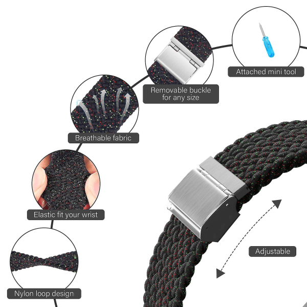 Armband för Amazfit Gts/2/2e/3/gts2 Mini/gtr/3/3pro/gtr2/47mm/stratos/u 2 Atlantic Blue 20mm watch band