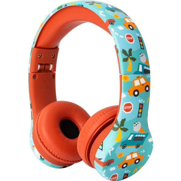 Snug Play+ Barnhörlurar med volymbegränsning för småbarn (pojkar/flickor Vroom
