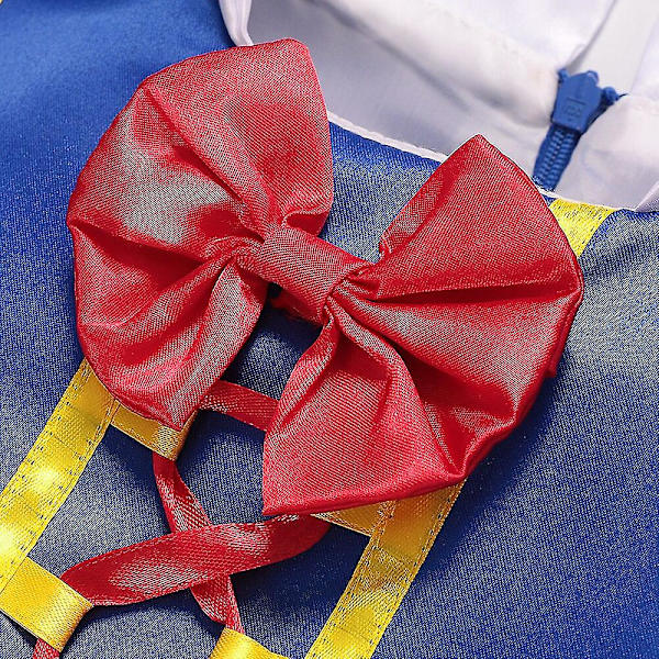 Flickor Snow White Fancy Dress Barn Julfest Princess Costu 7-8T Snow White 2